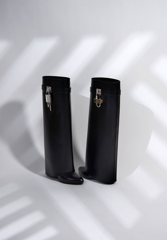 Givenchy - Black Shark Lock Boots in Black