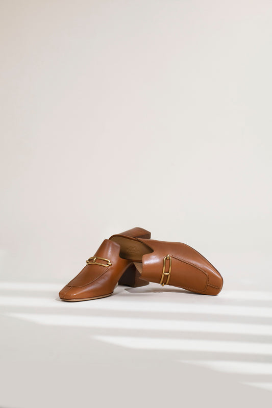 Hermès Gisele 60 Mule in Naturel GHW