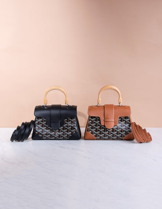 Goyard Soft Mini Saigon Classic Colors Black & Tan