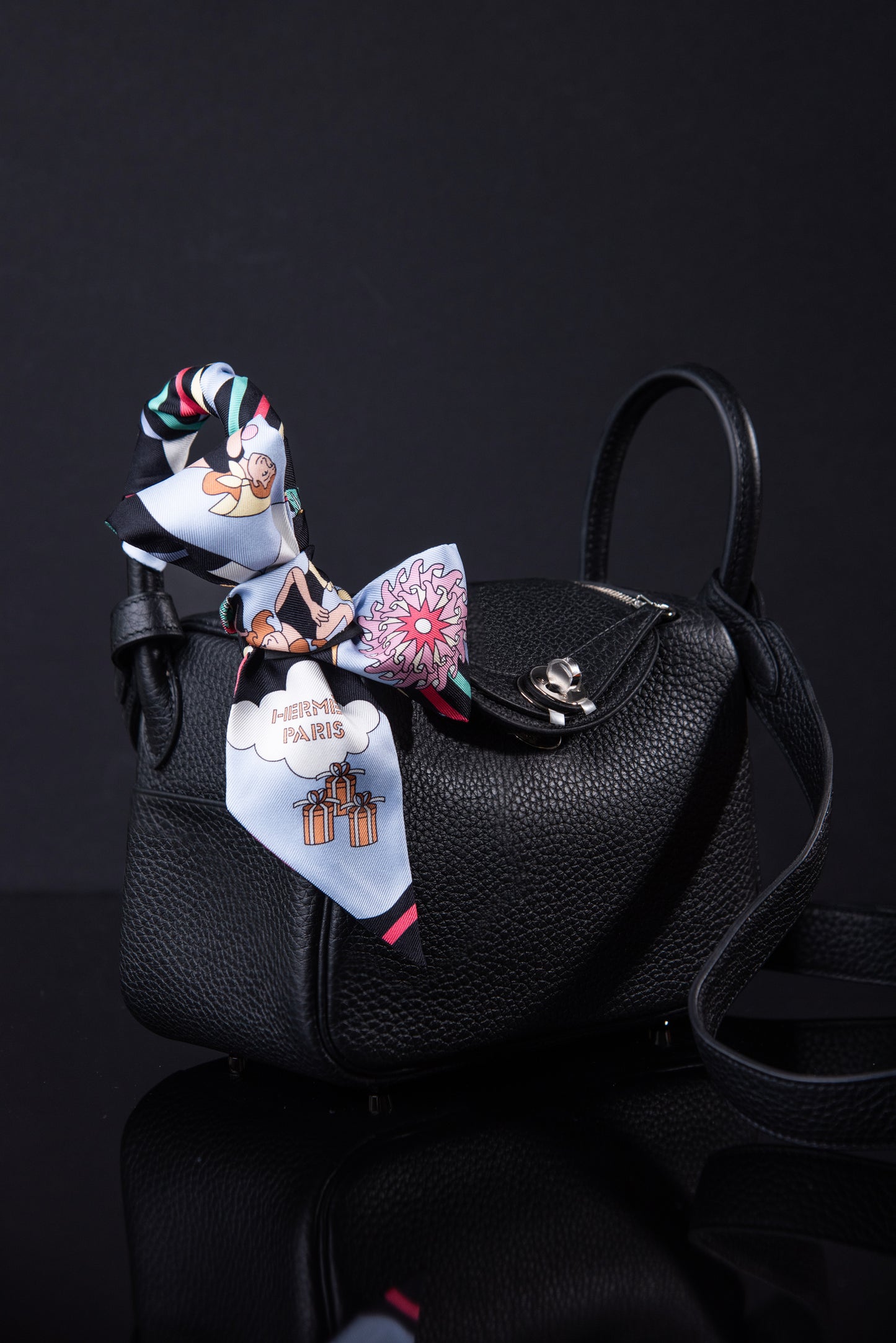 Hermès Mini Lindy in Black PHW
