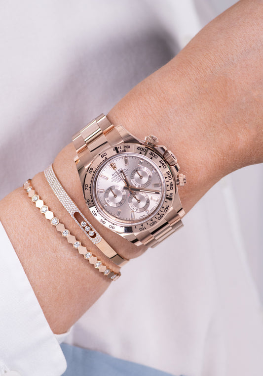 Rolex Daytona In Everose Sundust Diamond Set Dial
