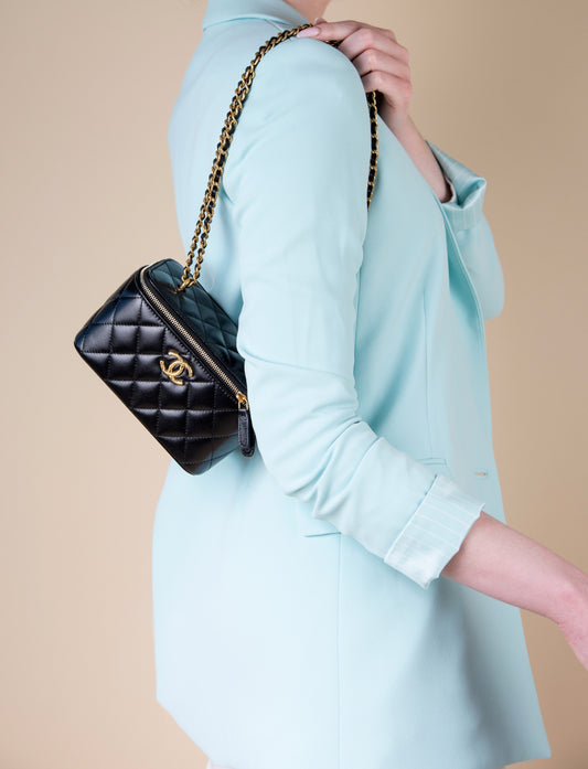 Chanel Vanity Case in Black