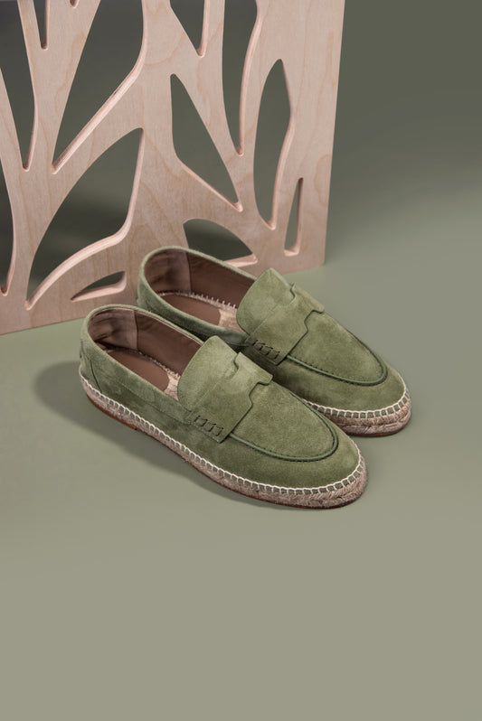 Hermès Espadrille in Vert Sauge