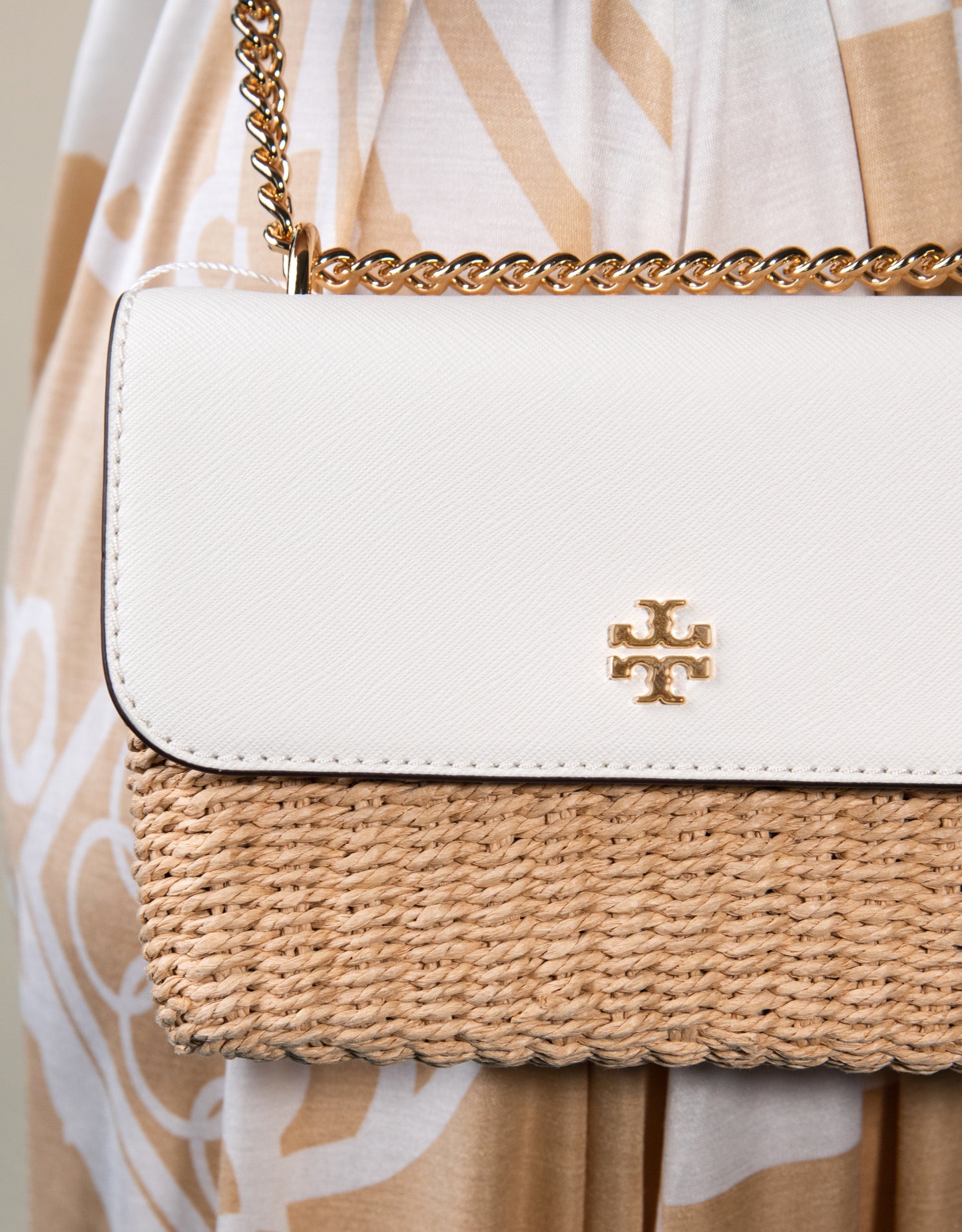 Tory Burch Straw Shoulder Bag