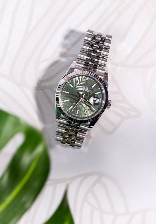 Rolex Datejust Palm Dial Watch