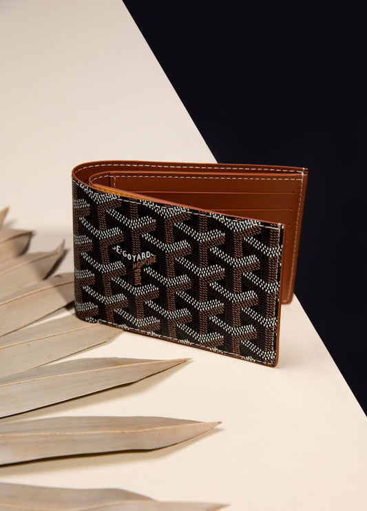 Goyard 8 Tan Pocket Wallet St Victior