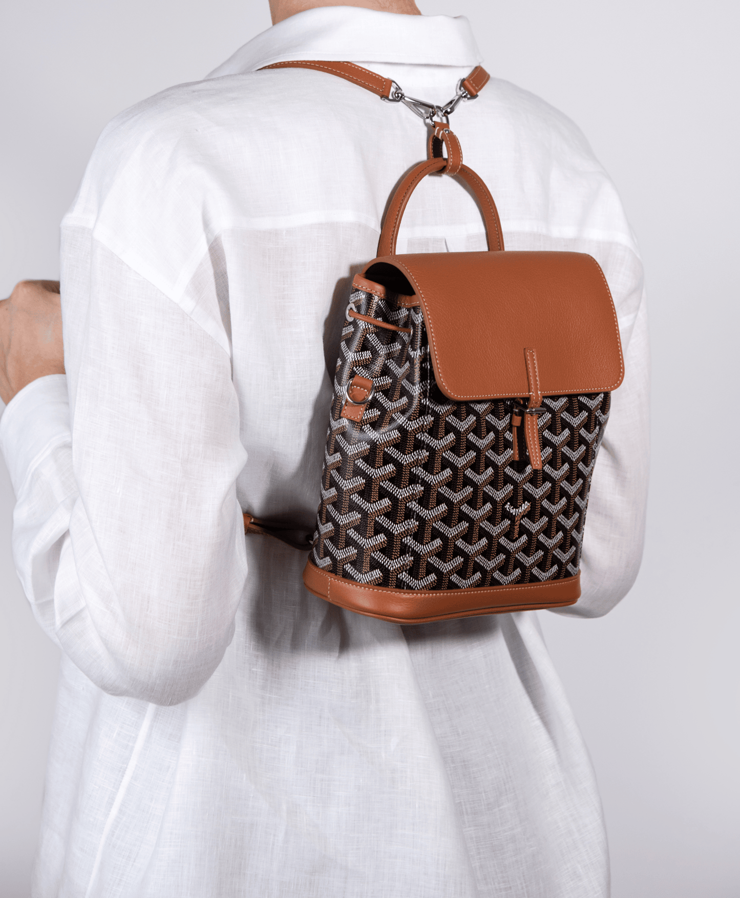 Goyard Alpin Mini Backpack Black & Tan