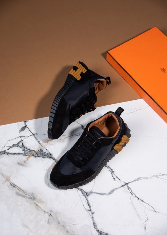 Hermès Bouncing Sneakers in Noir & H Miel