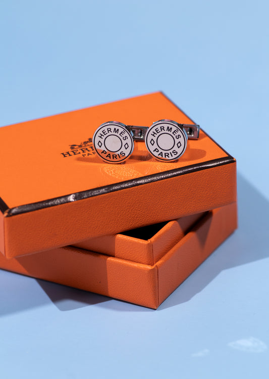 Hermès Palladium Cufflinks