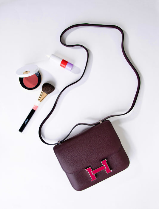 Hermès Constance 18 Rouge Sellier & Enamel H