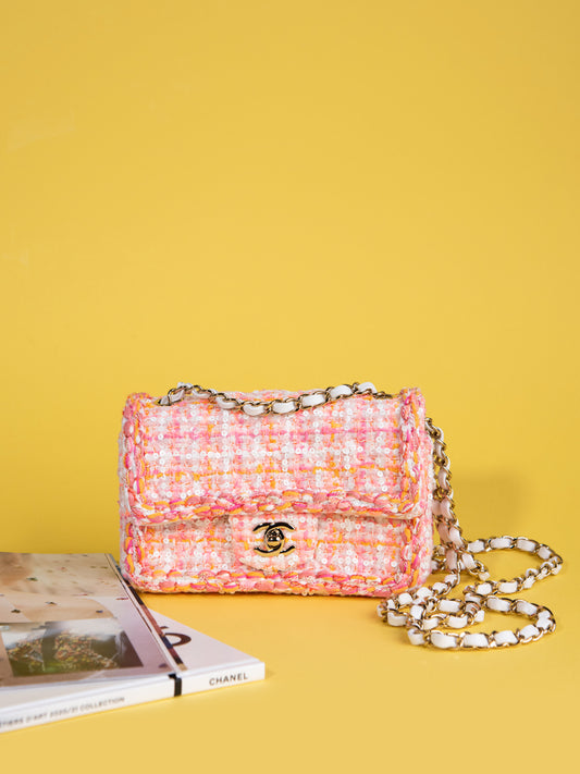 Chanel Mini Tweed & Sequin Bag