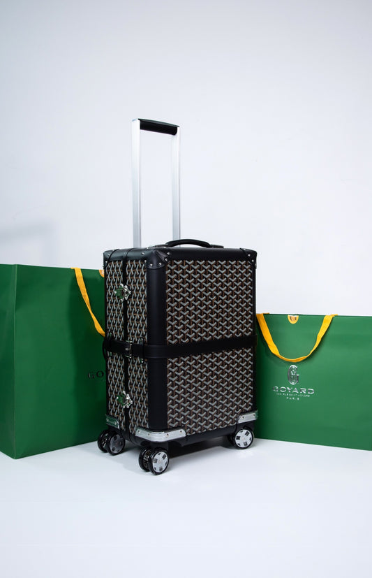 Goyard Black Bourget Trolley Case