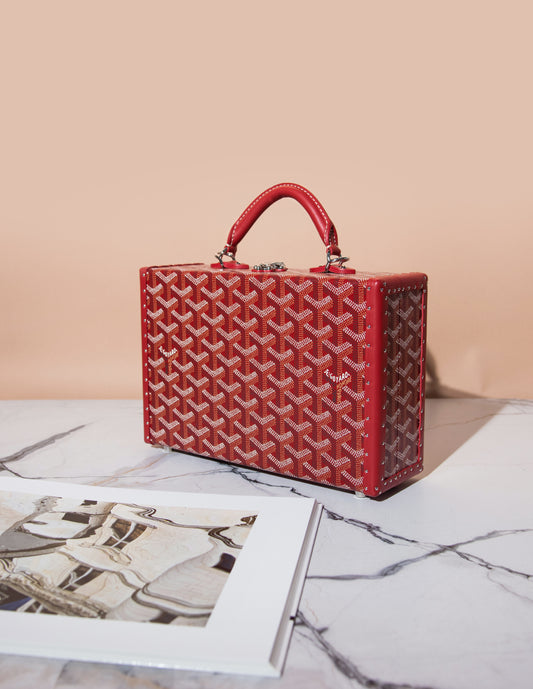 Goyard Vanity Box in Red
