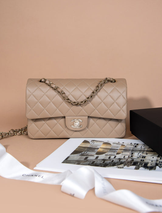 Chanel Medium Classic Flap Bag in Beige