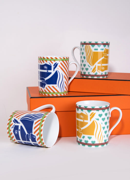 Hermès Quadrige Pop Mug Set