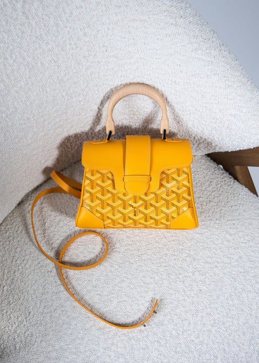 Goyard Mini Saigon Bag in Yellow