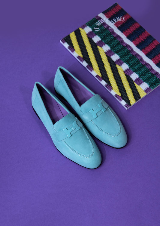 Hermès Paris Loafers in Vert Embrun