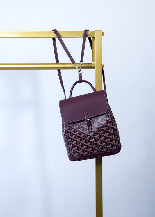 Goyard Alpin Mini Backpack in Burgundy