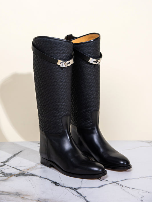 Hermès Black Jumping Boots PHW