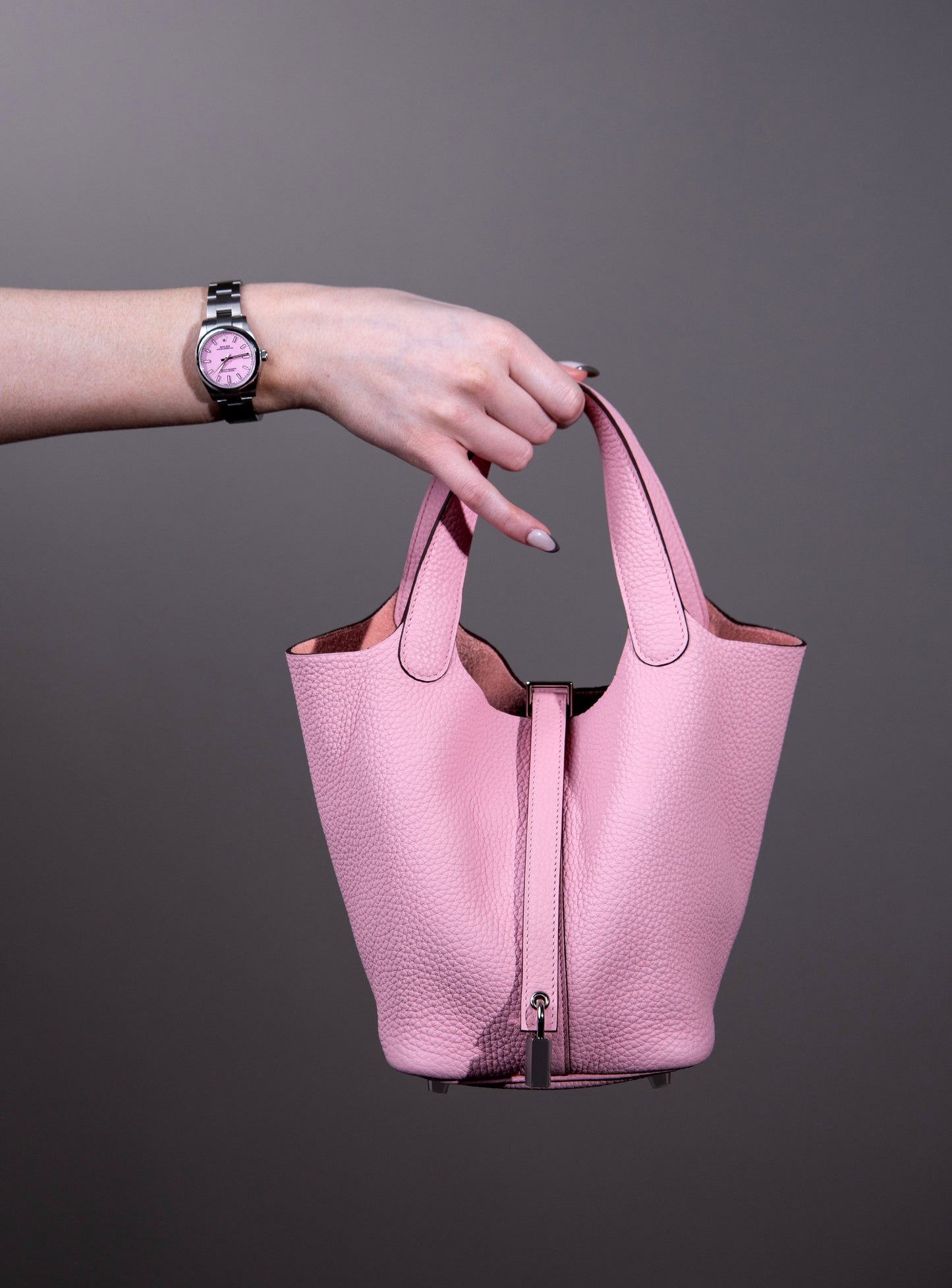 Hermès Picotin Lock in Mauve Sylvestre PHW
