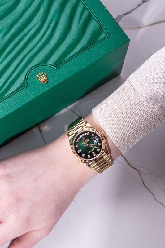 Rolex Daydate 36mm with Ombre Green Dial