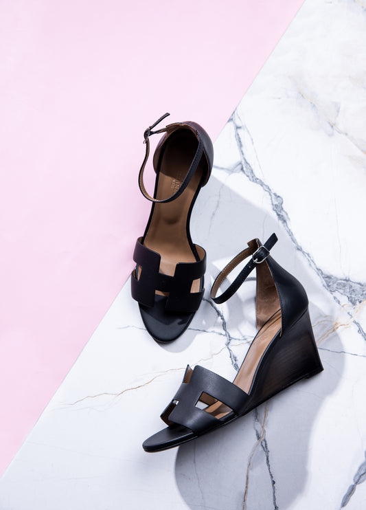 Hermès Legend Sandals in Black