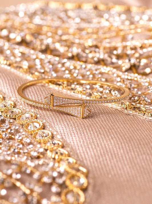 Marli Cleo Full Diamond Slim Slip-On Bracelet