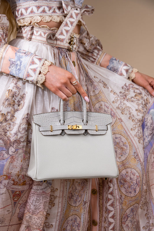 Hermès Birkin 25 Touch in Gris Perle GHW