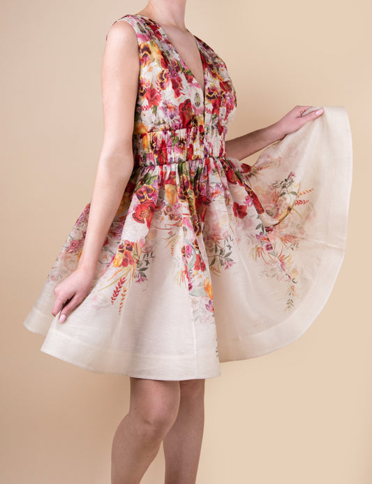 Zimmermann Wonderland V-neck Mini Dress