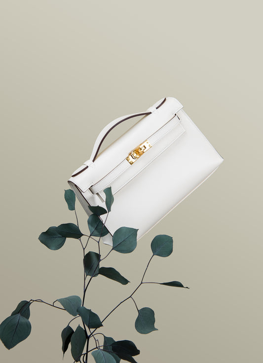 Hermès Kelly Pochette in Nata GHW
