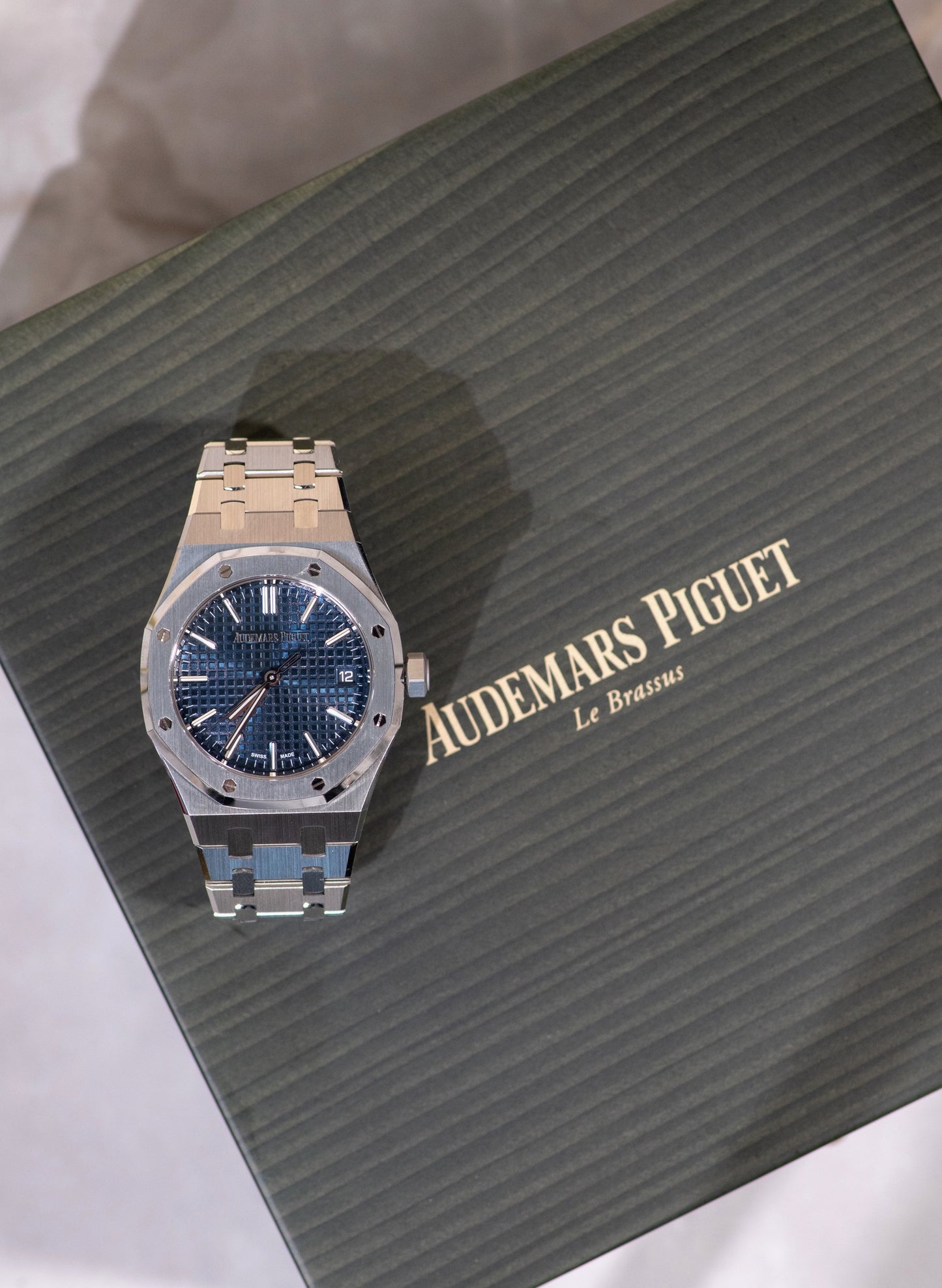 Audemars Piguet 50th Anniversary Royal Oak 37mm Blue Nuit Dial Watch