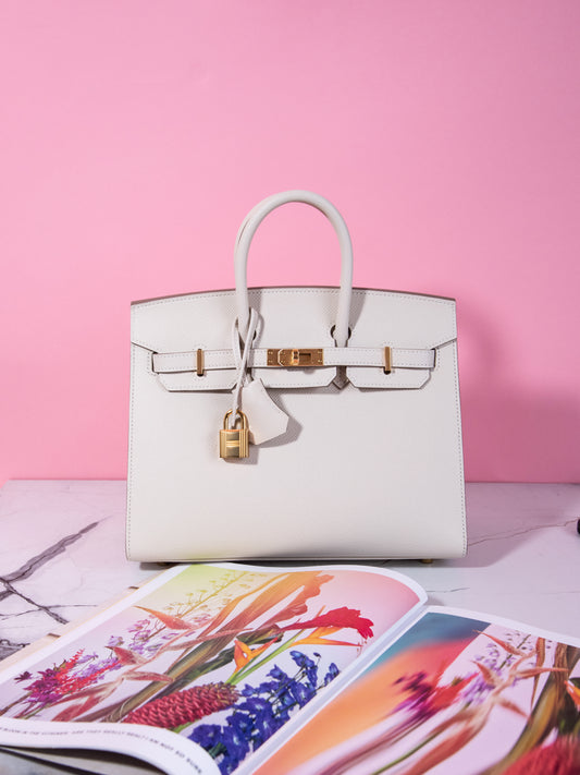 Hermès Birkin 25 Epsom in Nata GHW