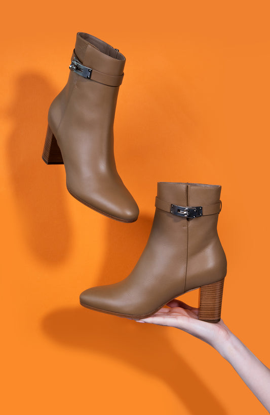 Hermès Saint Germian Boots in Naturel