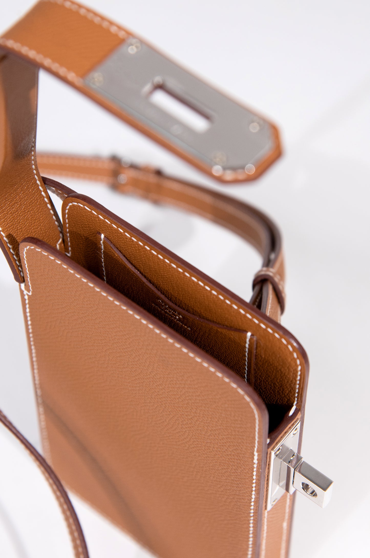 Hermès Hac a Box Phone Case with Strap in Gold