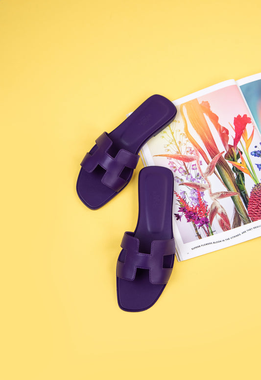 Hermès Oran Sandals in Purple