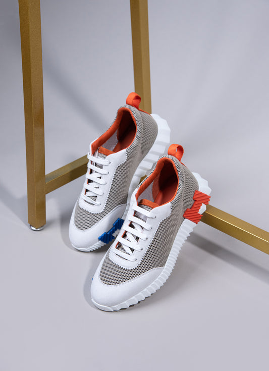 Hermès Bouncing Sneakers in Multicolor Beige