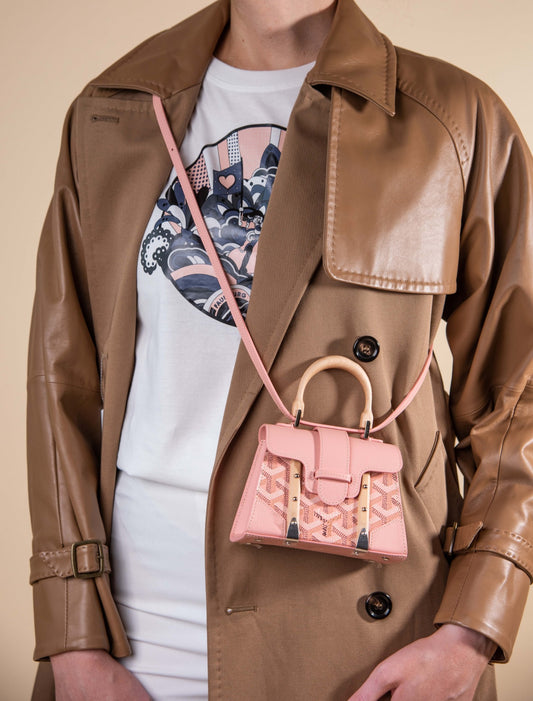 Goyard Micro Saigon Structure & Mini Saigon Bags in Powder Pink