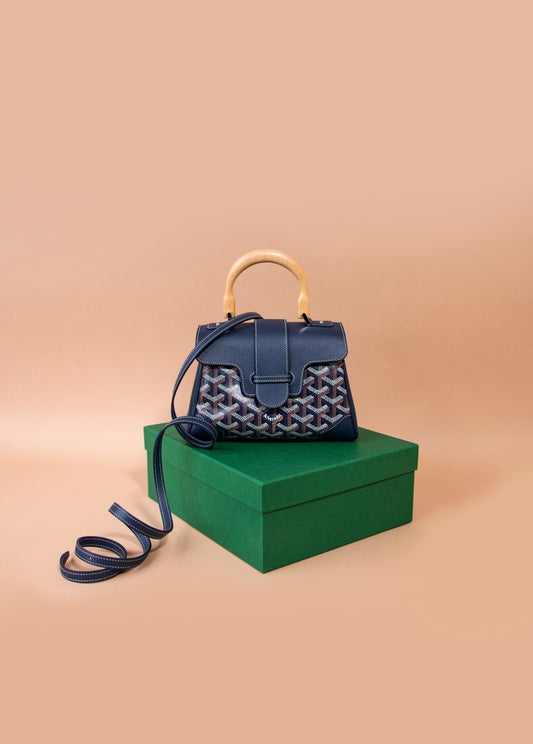 Goyard Mini Saigon in Navy