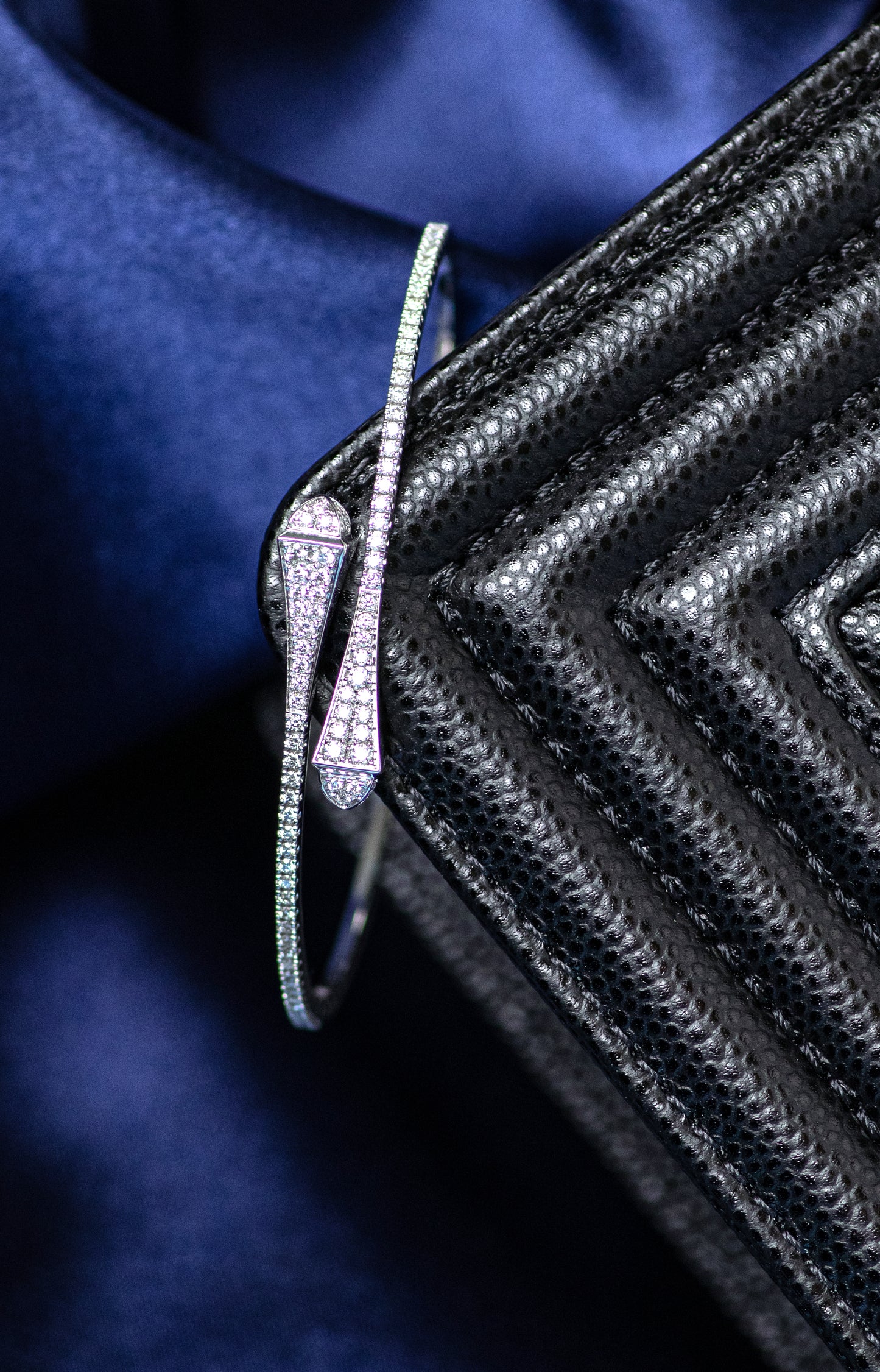 Marli White Gold Cleo Bracelet and Avenues Ring