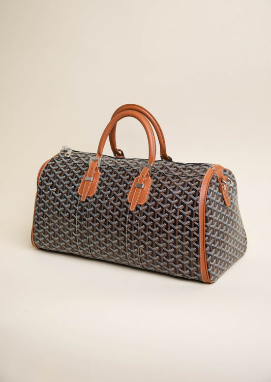 Goyard Boeing 45 Tan/Black Luggage Bag