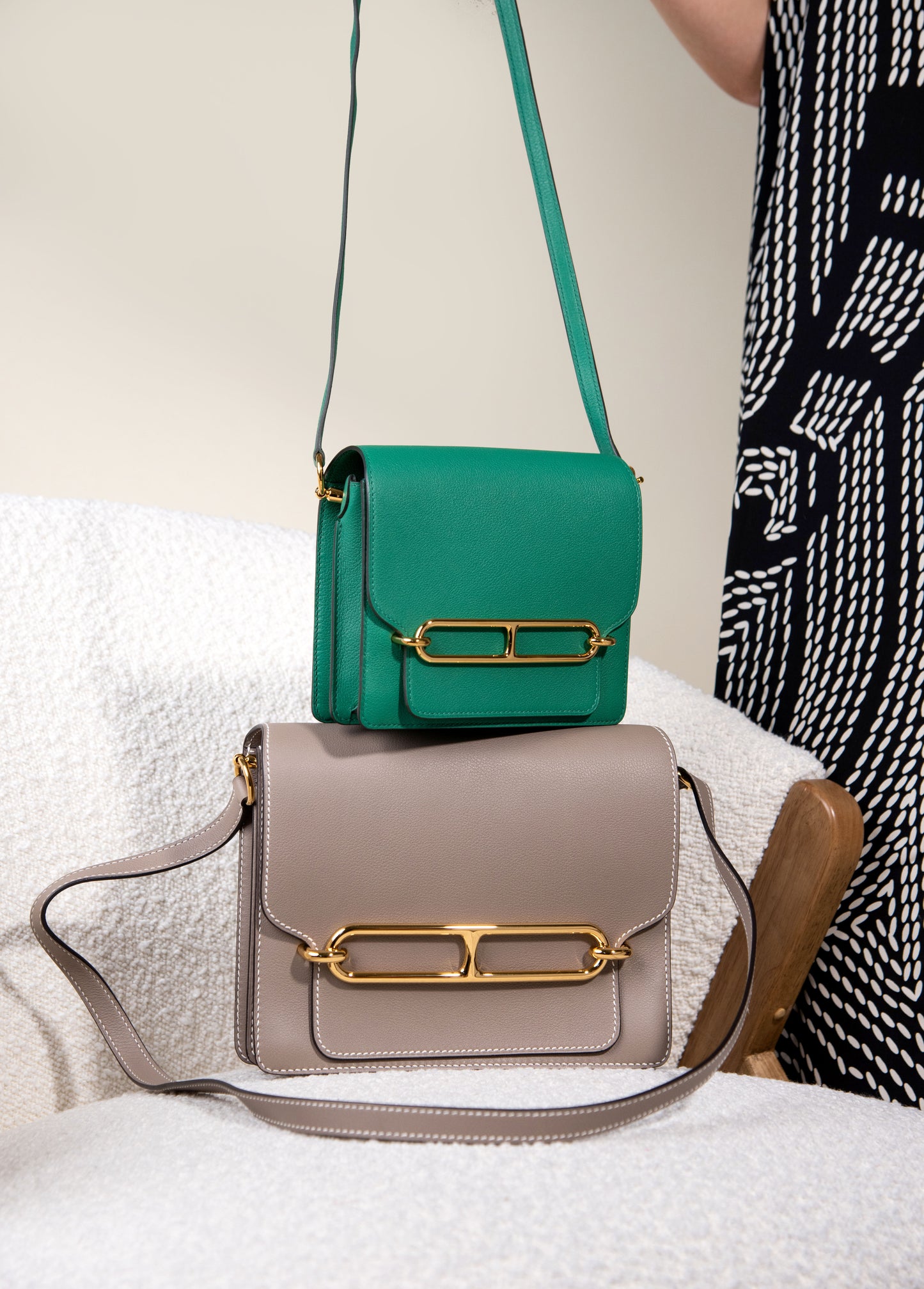 Hermès - Roulis 23 in Gris Asphalt
