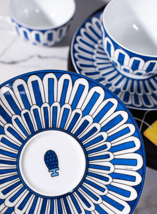 Hermès - Bleus D'Ailleurs Tea Cup & Saucer