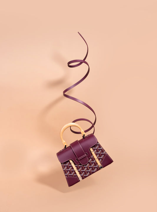 Goyard Mini Saigon Structure in Burgundy