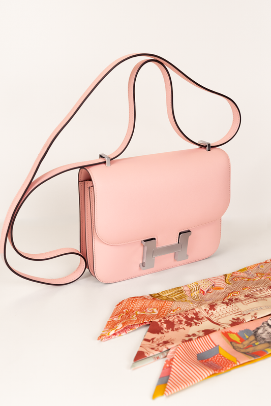 Hermès Mini Constance 18 Swift in Rose Sakura PHW
