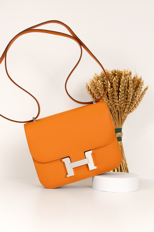 Hermès Constance 18 Epsom in Orange PHW