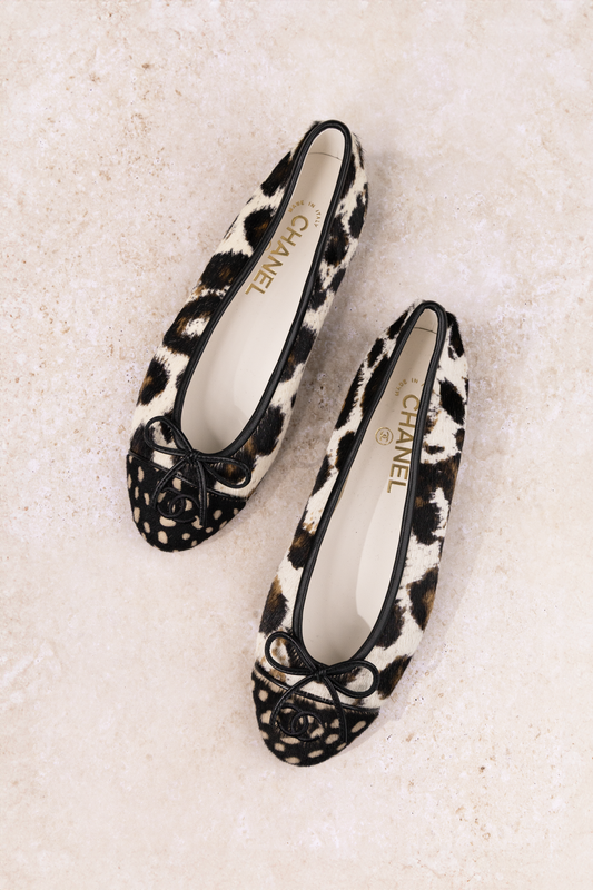 Chanel Pony Fur Ballet Flats