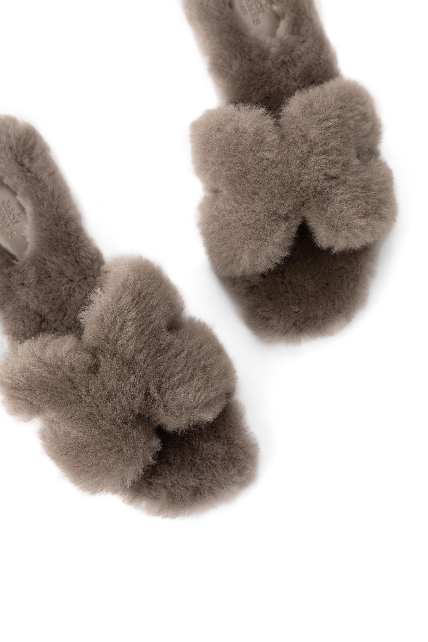 Hermes Fur Oran Sandals