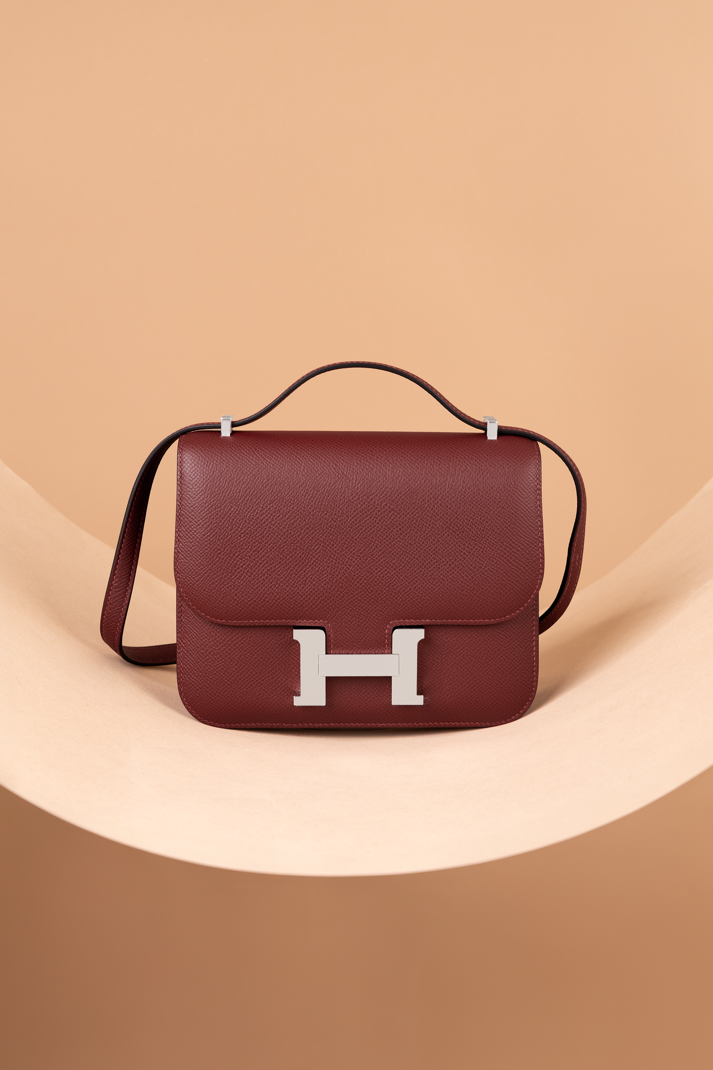 Hermès Mini Constance 18 Epsom Rouge H PHW