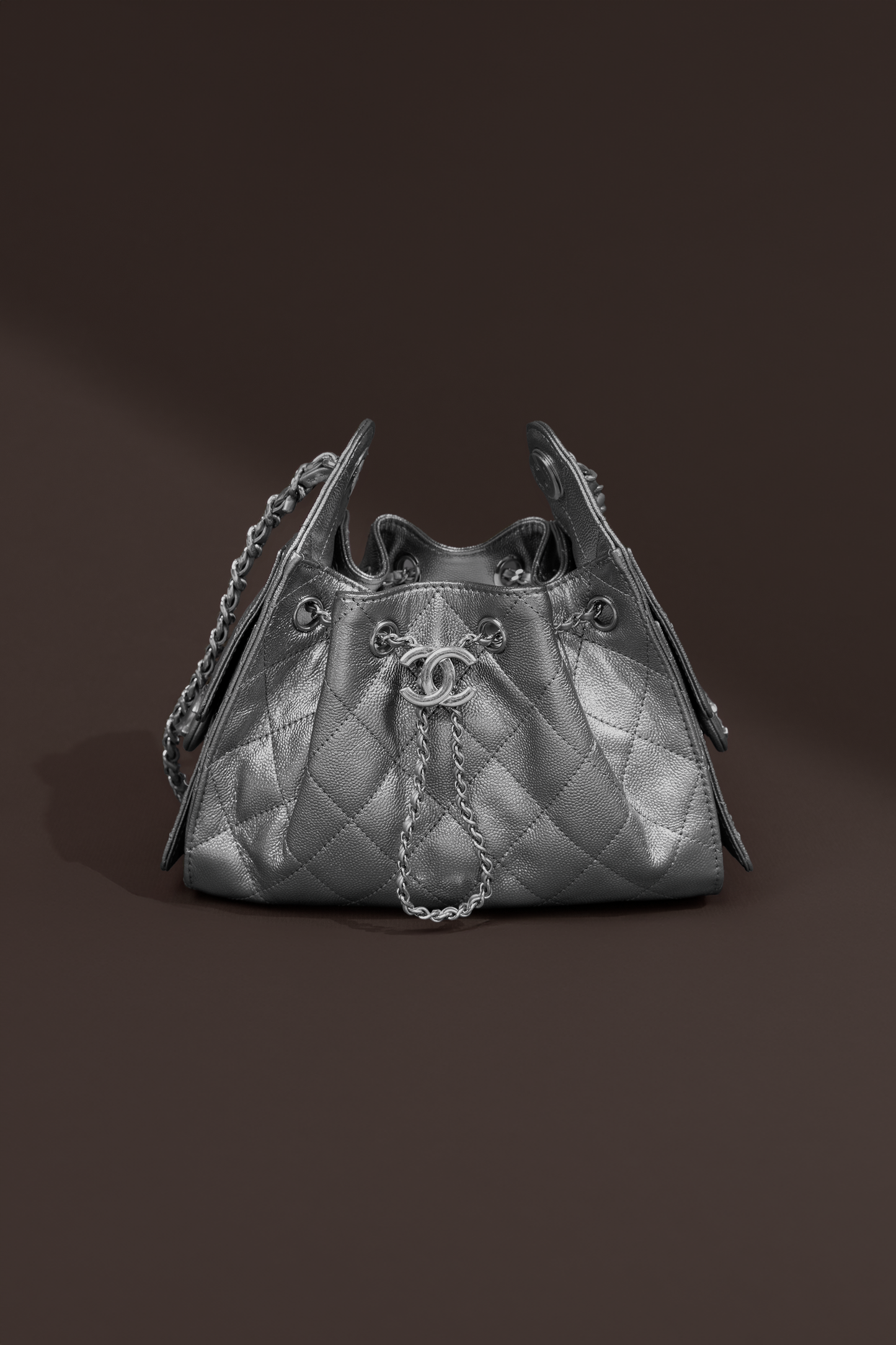 Chanel Mini Hobo Anthracite Bag