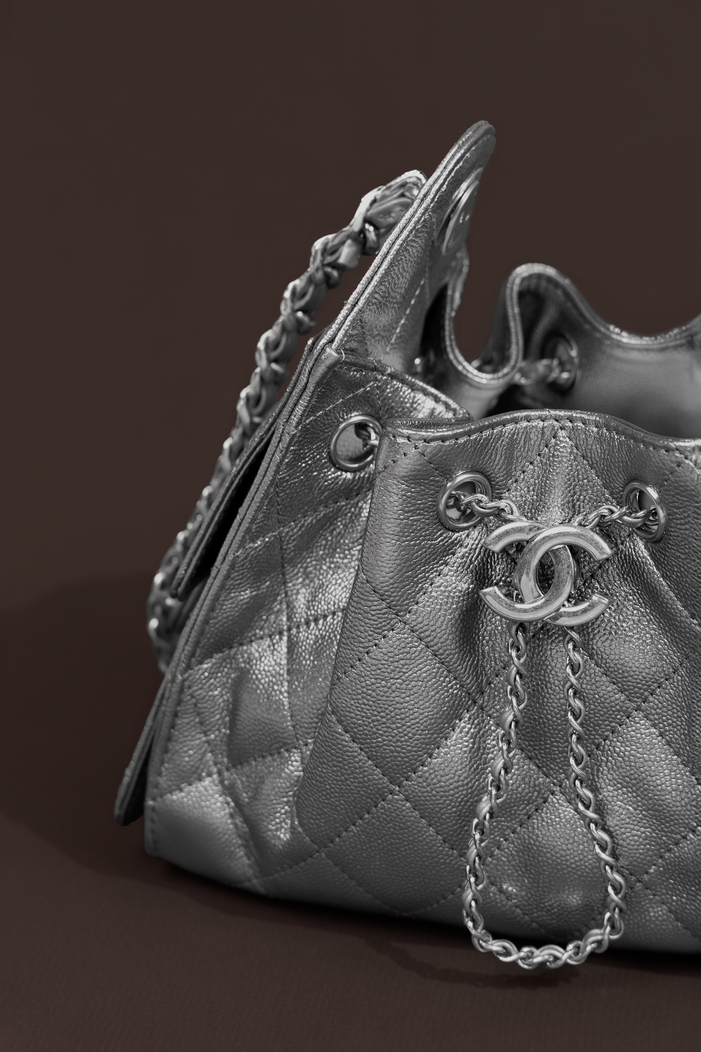 Chanel Mini Hobo Anthracite Bag